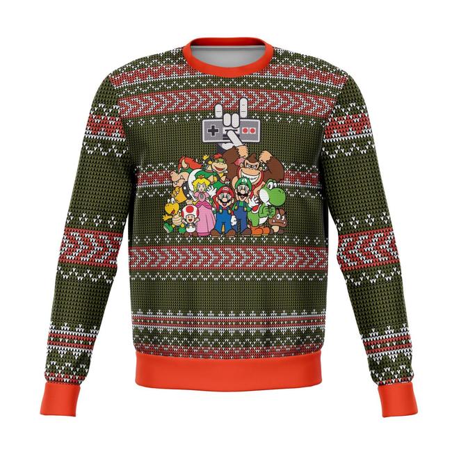 Nintendo Premium Ugly Christmas Sweater Amazing Gift Idea Thanksgiving Gift