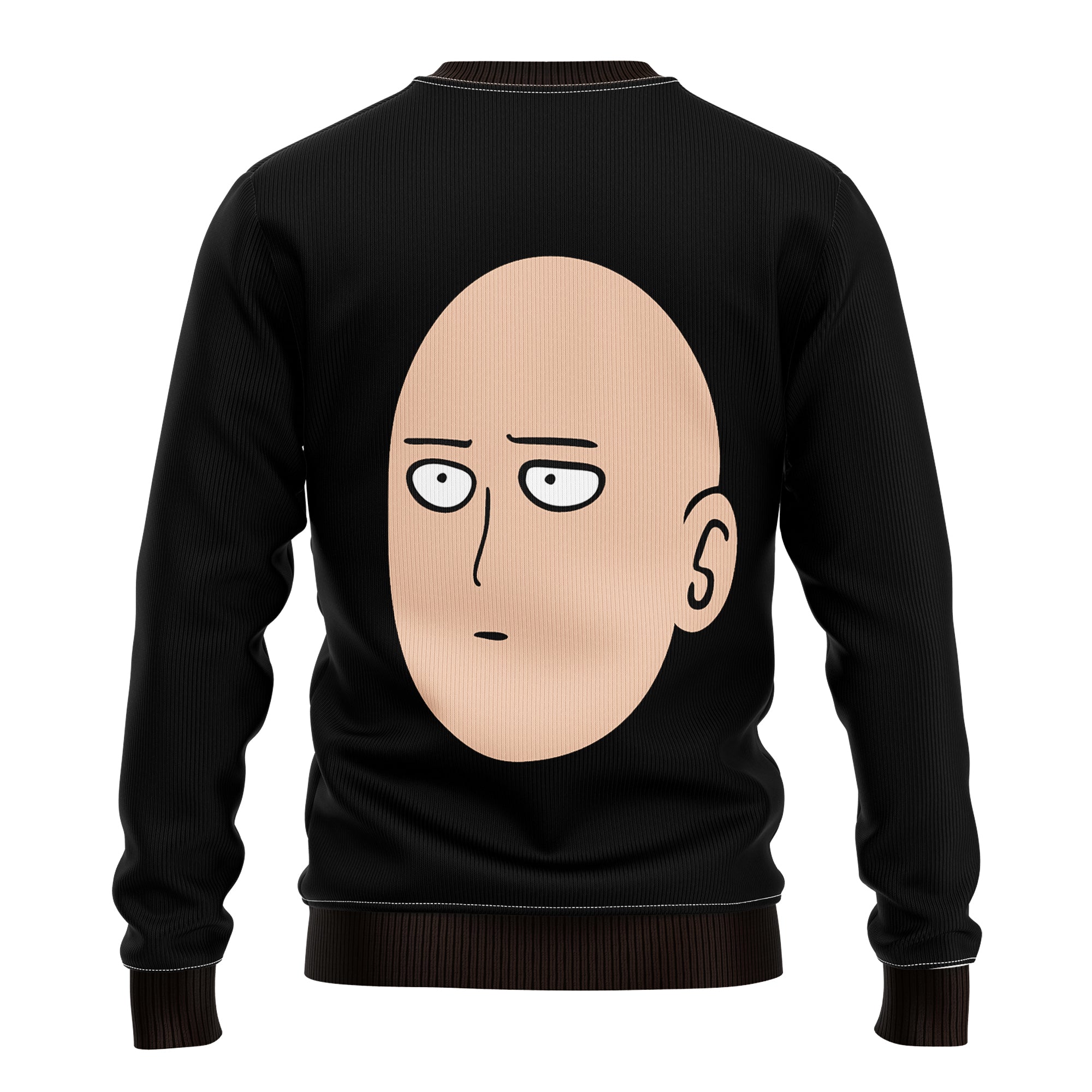 One Punch Man Head Back Custom Ugly Christmas Sweater Mc Amazing Gift Idea Thanksgiving Gift