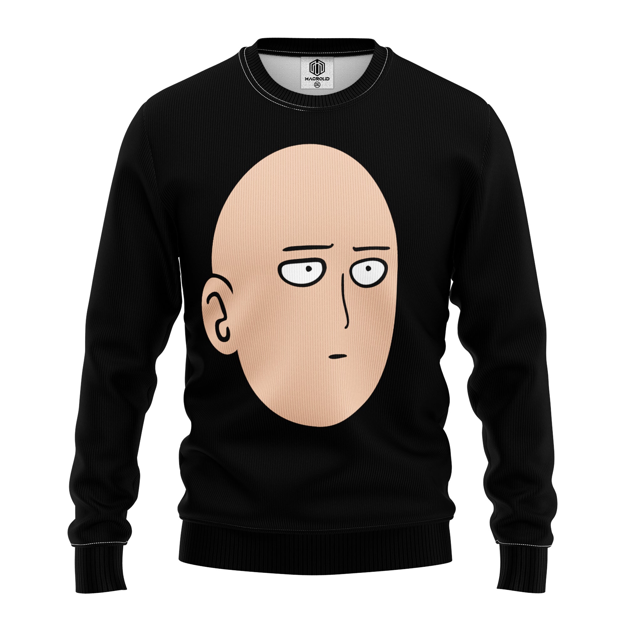 One Punch Man Head Back Custom Ugly Christmas Sweater Mc Amazing Gift Idea Thanksgiving Gift