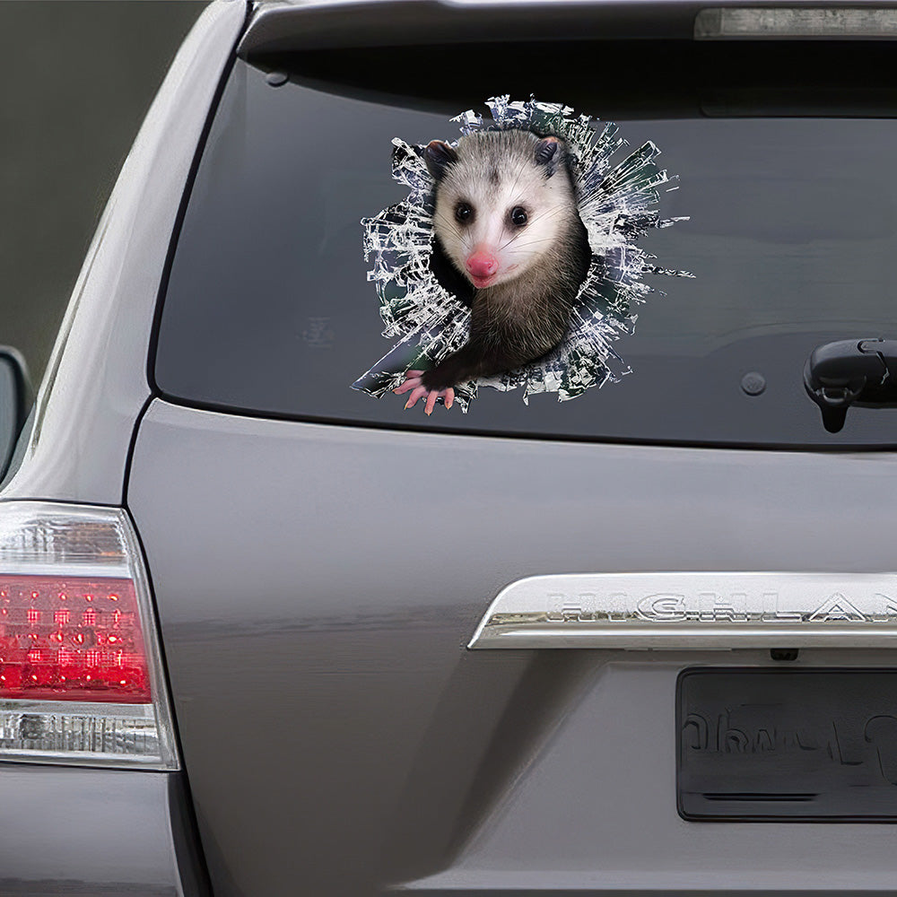 Best Opossum Window Car 3D Stickers Decal Car Accessories Car Decoration Amazing Gift Idea