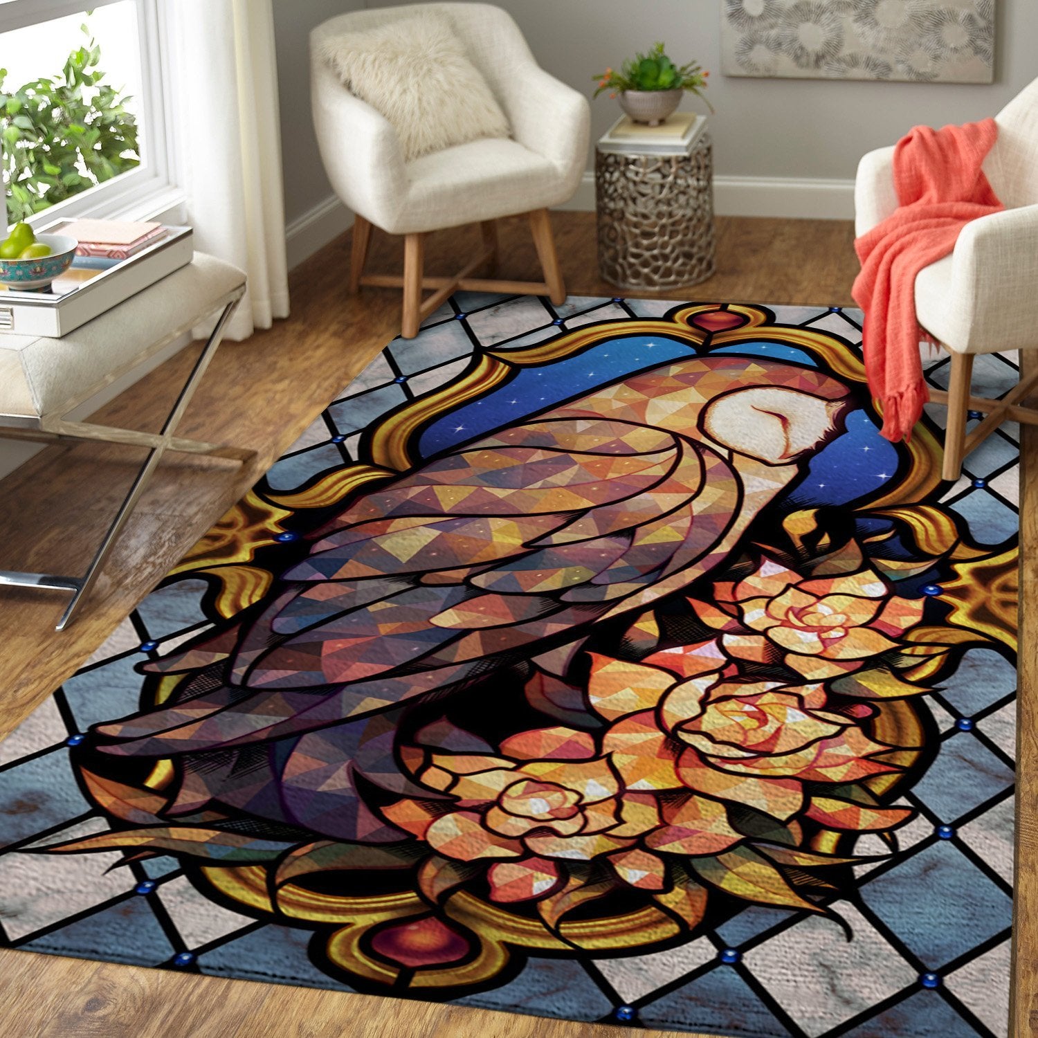 Harry Potter Owl Area Rug Home Decor Bedroom Living Room Decor