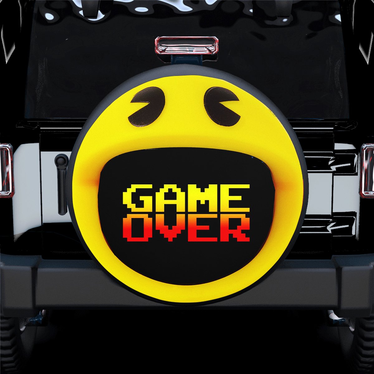 Pacman Game Over Spare Tire Covers Gift For Campers