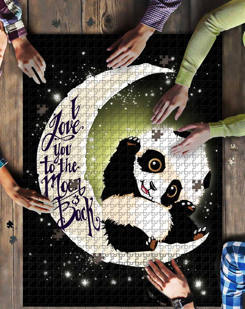 Panda Love To The Moon Mock Jigsaw Puzzle Kid Toys