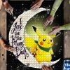 Pikachu Pokemon Love To The Moon Mock Jigsaw Puzzle Kid Toys