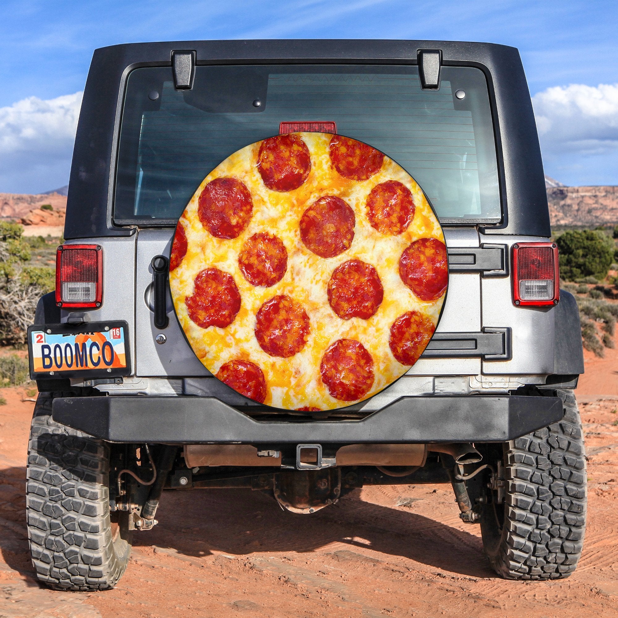 Pizza Spare Tire Cover Gift For Campers