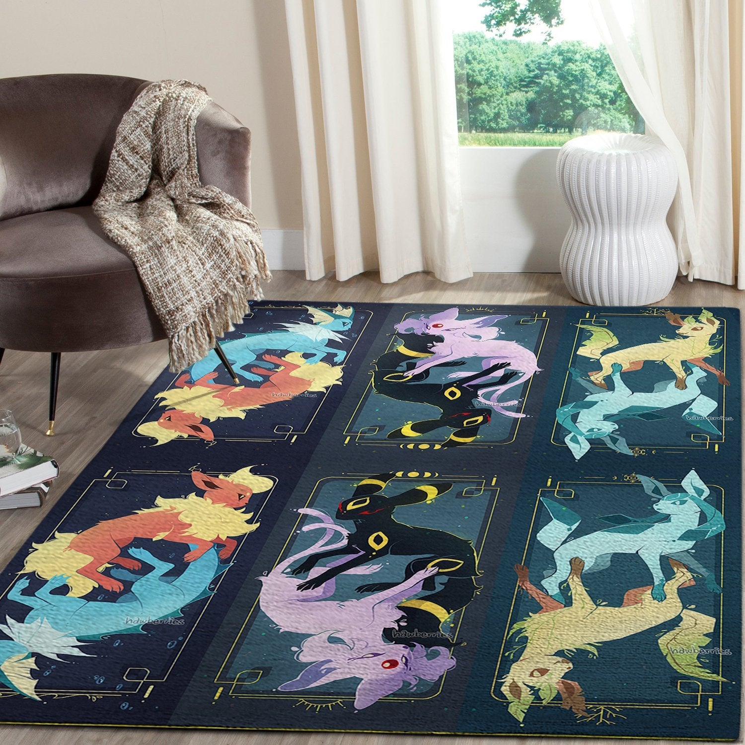 Some Eeveelutions Area Rug Home Decor Bedroom Living Room Decor