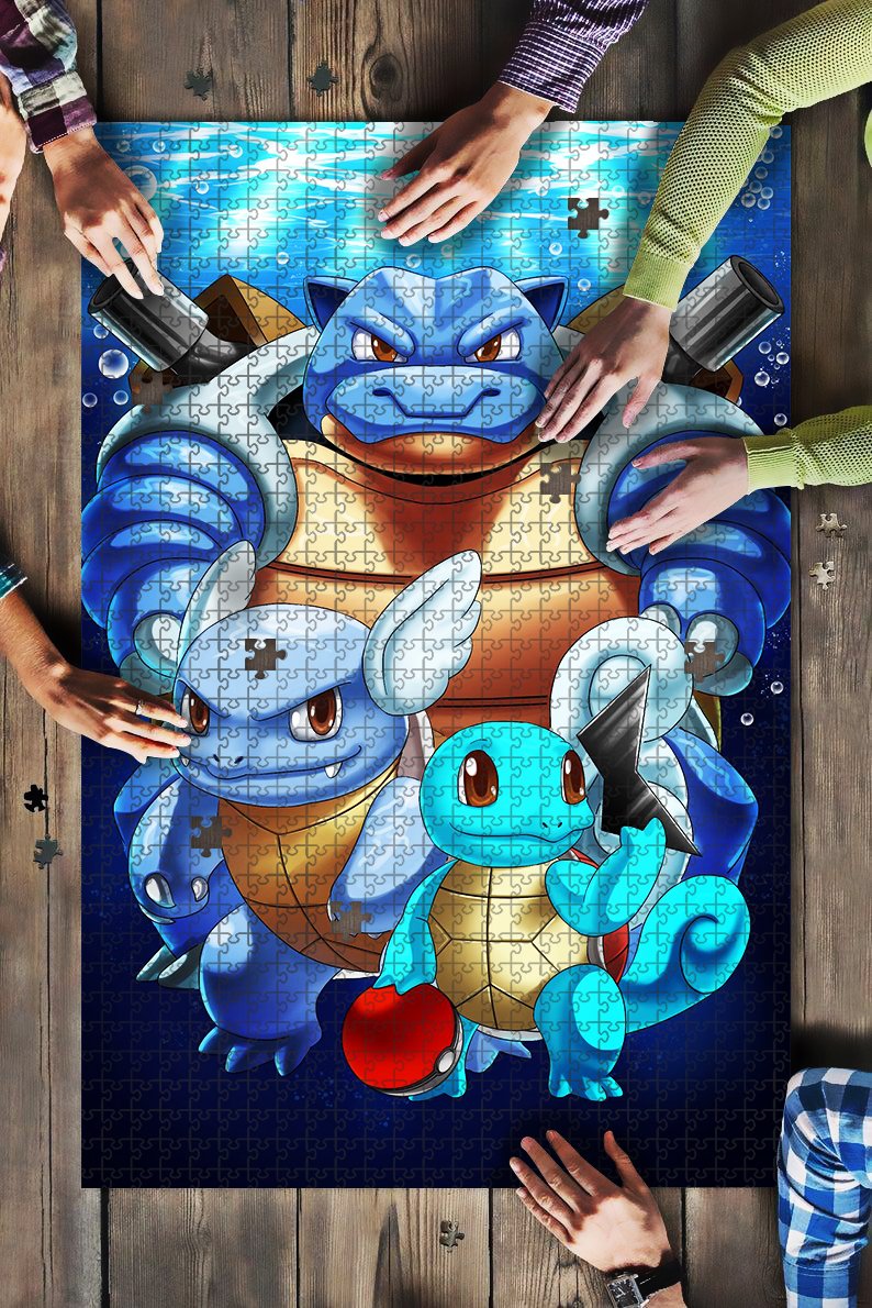 Pokemon Squirtle Evolution Jigsaw Puzzle Kid Toys