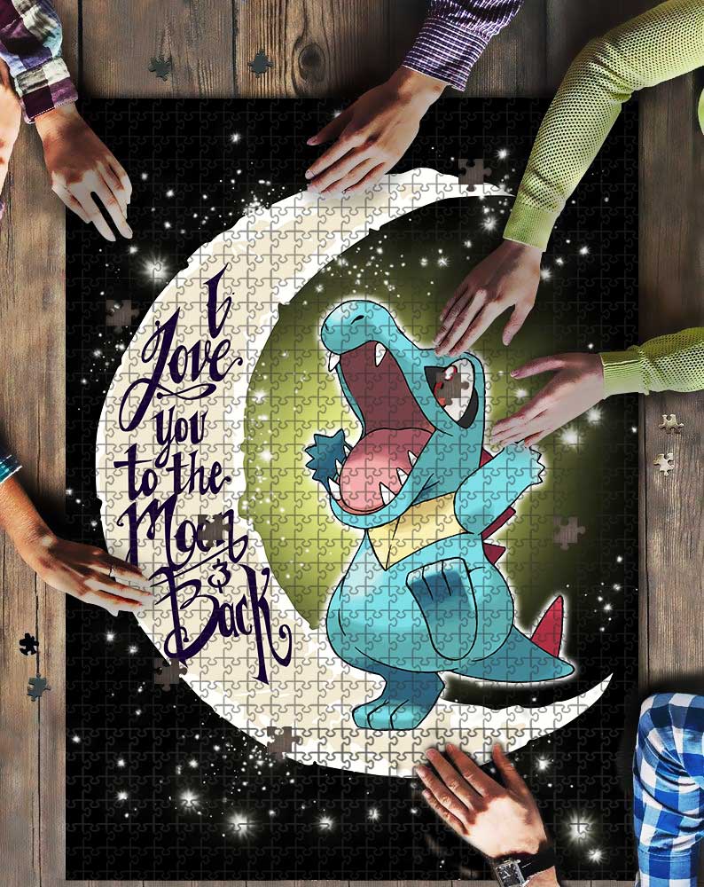 Pokemon Dinosaur Love To The Moon Mock Jigsaw Puzzle Kid Toys