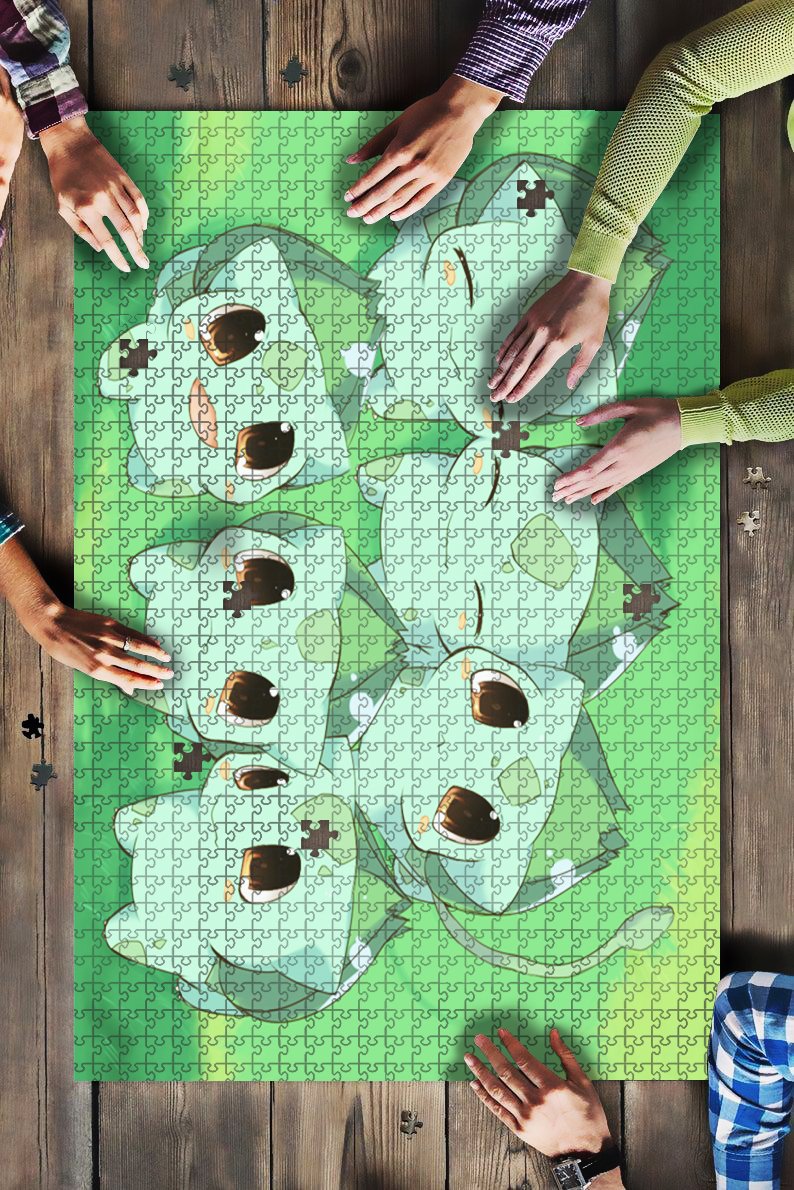 Pokemon Grass Gen 1 Cute Jigsaw Puzzle