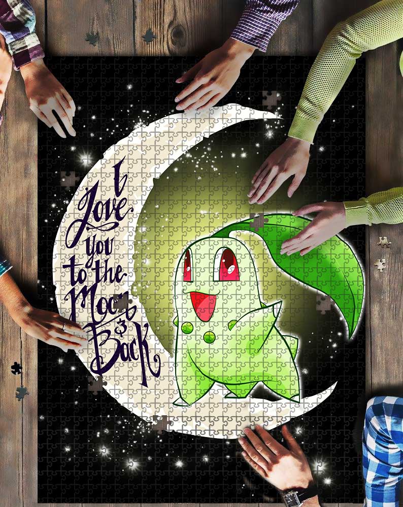 Pokemon Leaf Love To The Moon Mock Jigsaw Puzzle Kid Toys