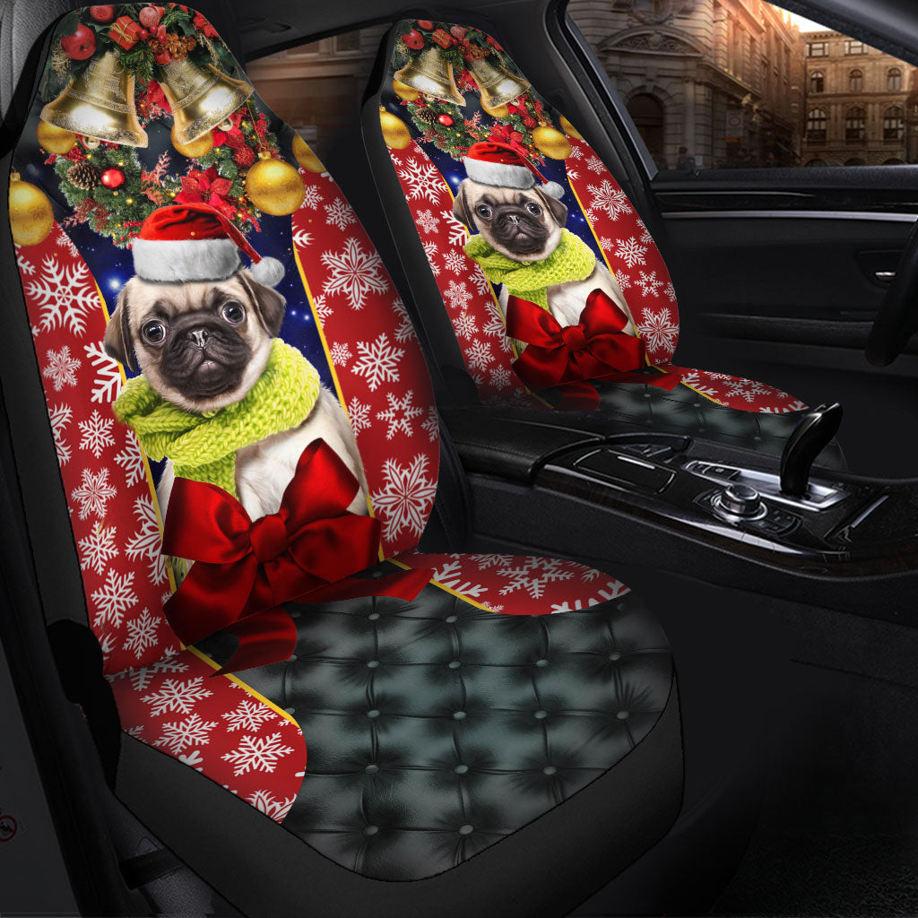 Puppy Pug English Mastiff Premium Custom Car Seat Covers Decor Protector