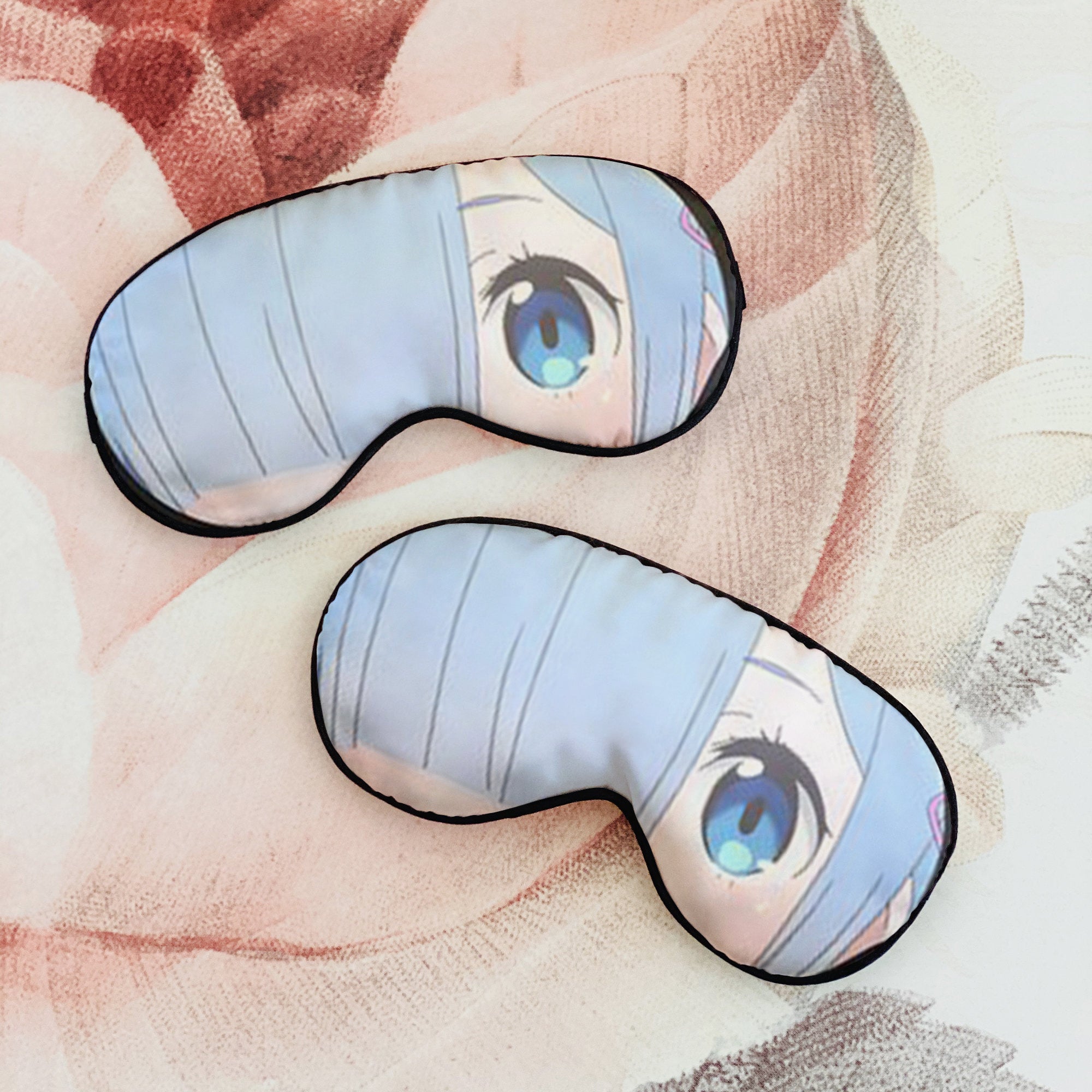 Rem - Ram & Rem Rezero Anime Custom Sleep Mask