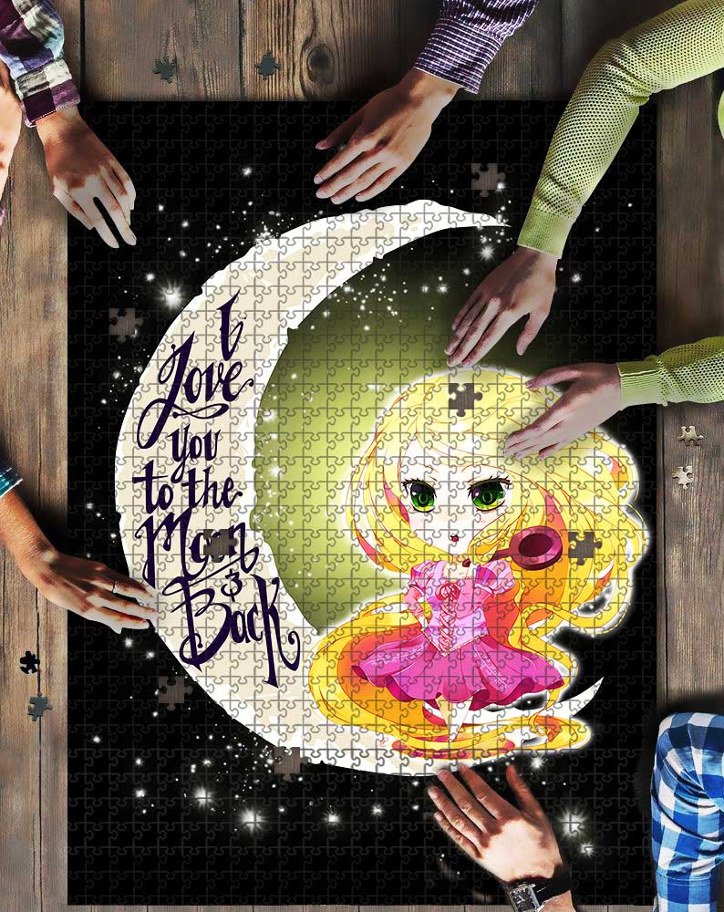 Rapunzel Tangle Love To The Moon Mock Jigsaw Puzzle Kid Toys