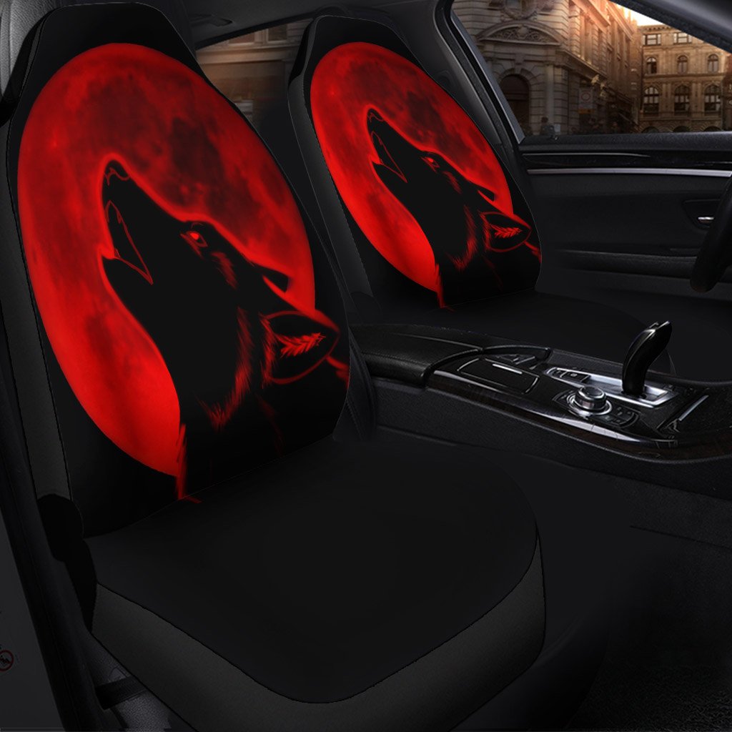 Red Moon Wolf Seat Covers