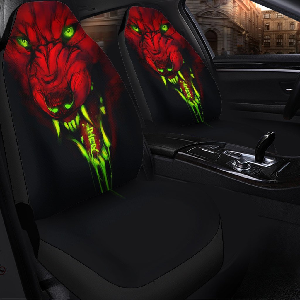 Red Wolf Seat Covers