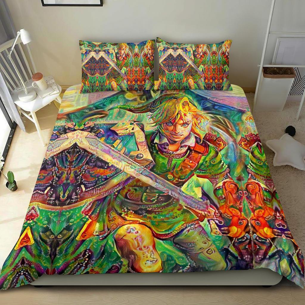Retro Link Legend Of Zelda Bedding SetDuvet Cover And Pillowcase Set