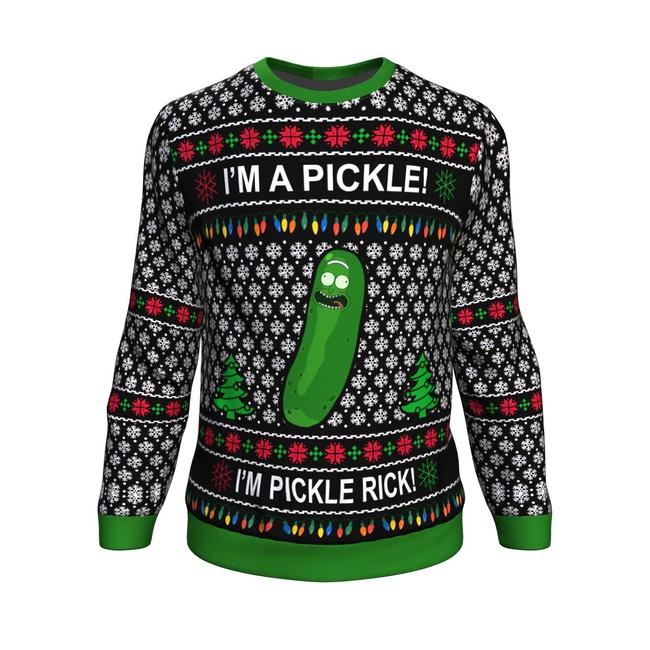 Rick And Morty Pickle Rick Premium Ugly Christmas Sweater Amazing Gift Idea Thanksgiving Gift