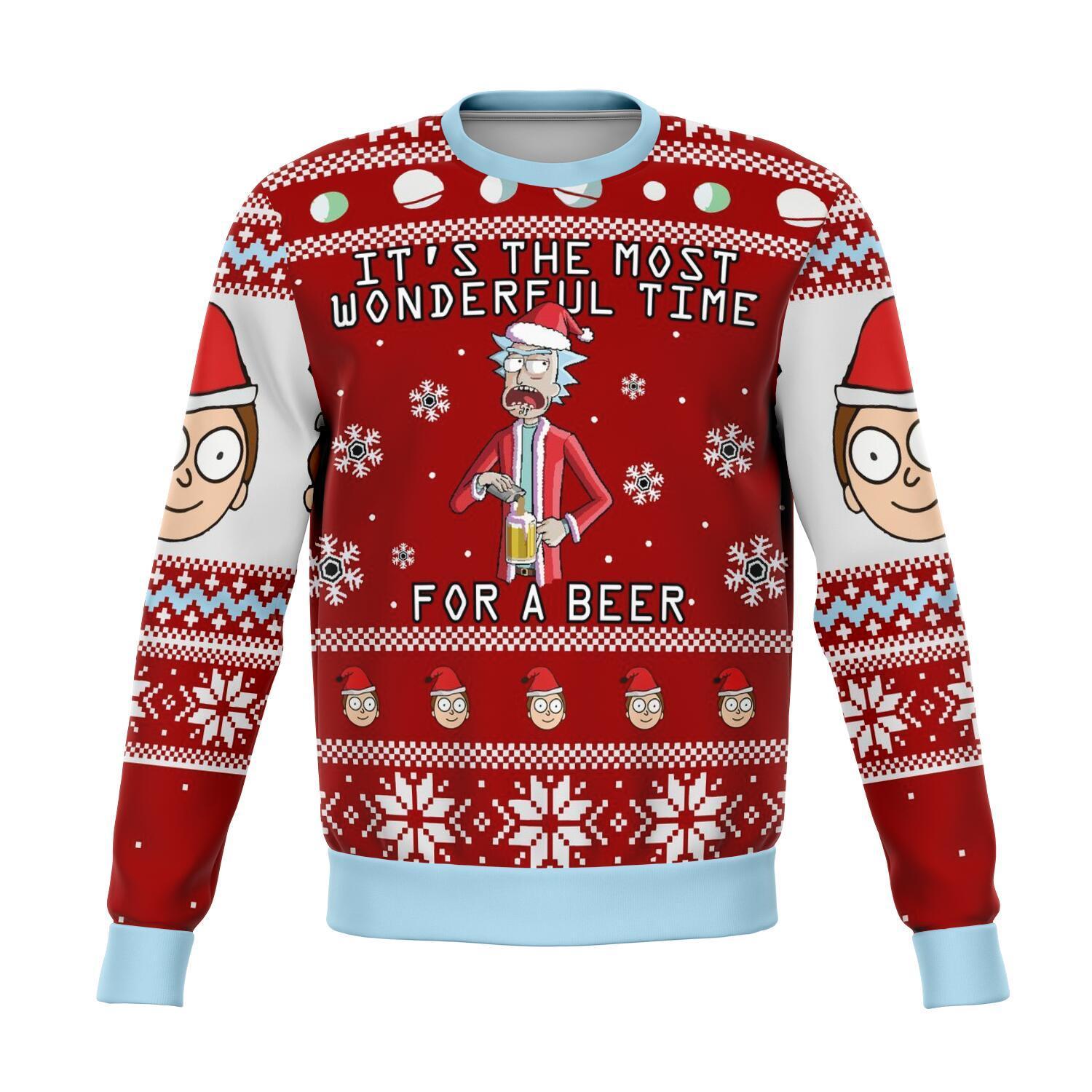 Rick & Morty Premium Ugly Christmas Sweater Amazing Gift Idea Thanksgiving Gift