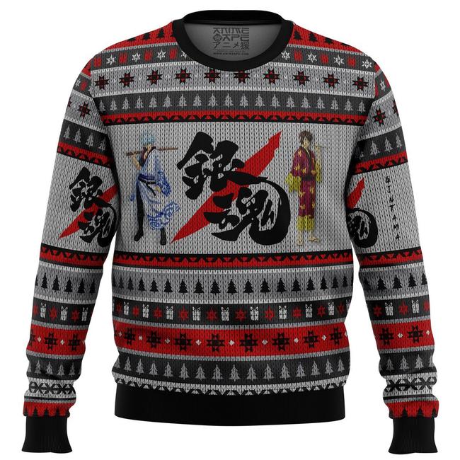 Shinsuke And Gintoki Gintama Premium Ugly Christmas Sweater Amazing Gift Idea Thanksgiving Gift