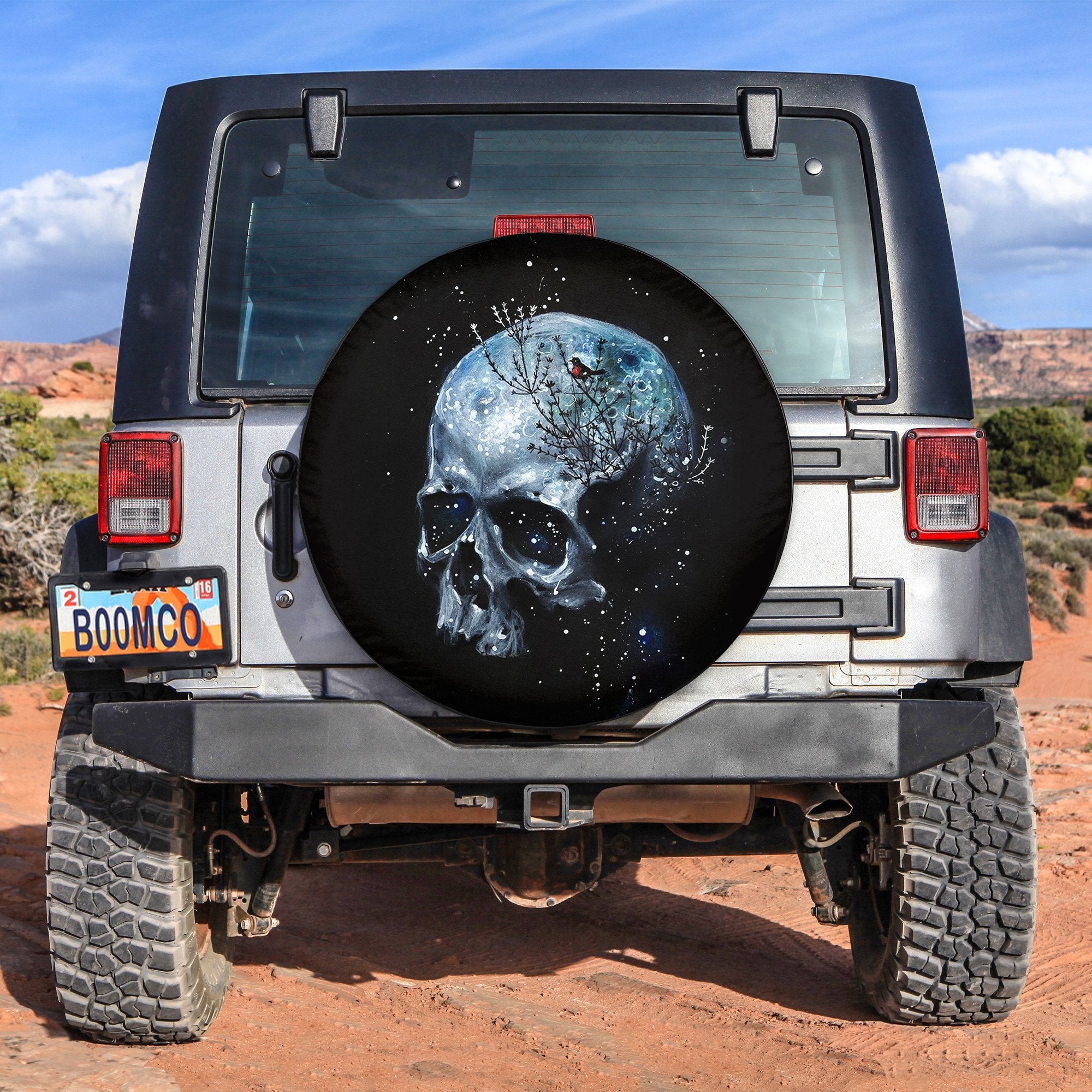 Skull Spare Tire Cover Gift For Campers
