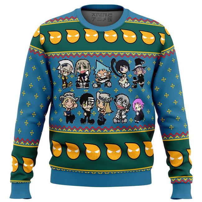 Soul Eater Chibi Premium Ugly Christmas Sweater Amazing Gift Idea Thanksgiving Gift