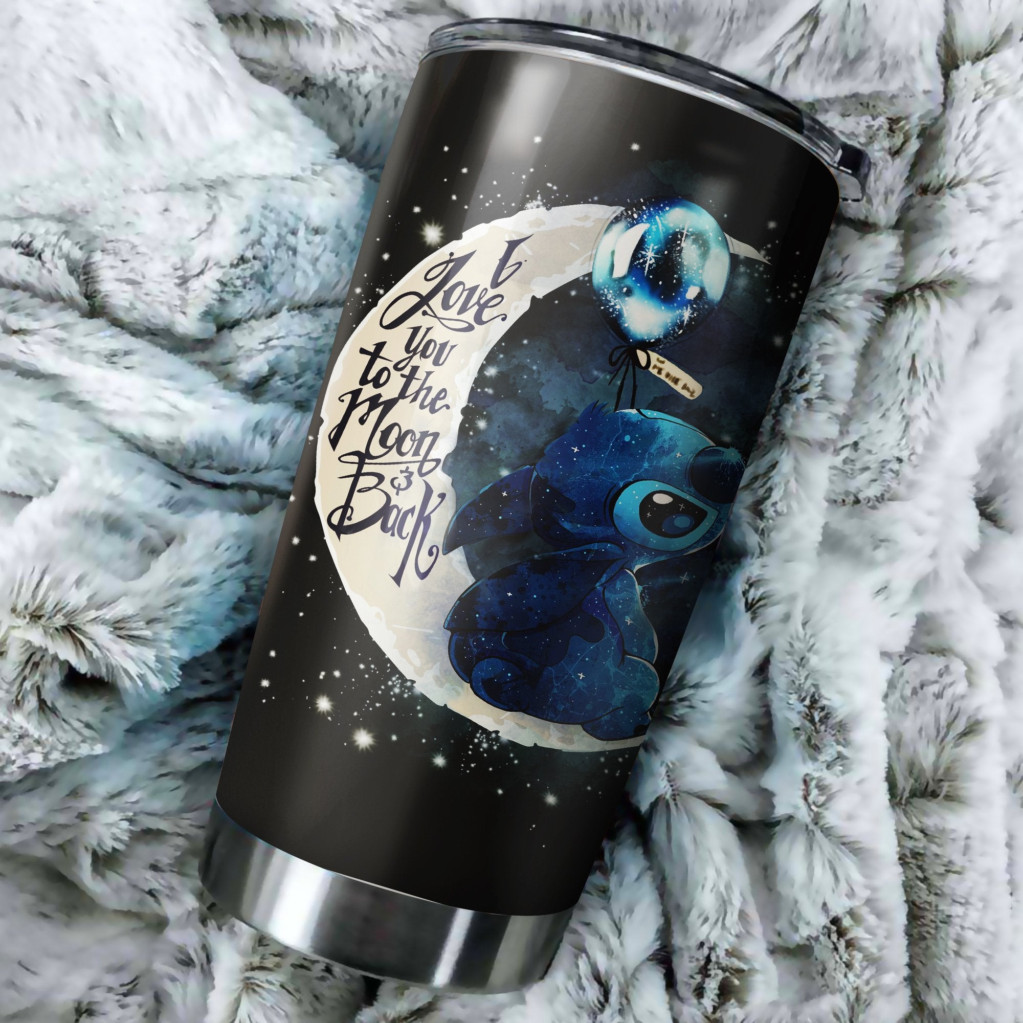 Stitch Moon And Back Tumbler Perfect Birthday Best Gift Stainless Traveling Mugs 2021