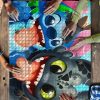 Stitch And Toothless Funny Mock Jigsaw Puzzle Kid Toys