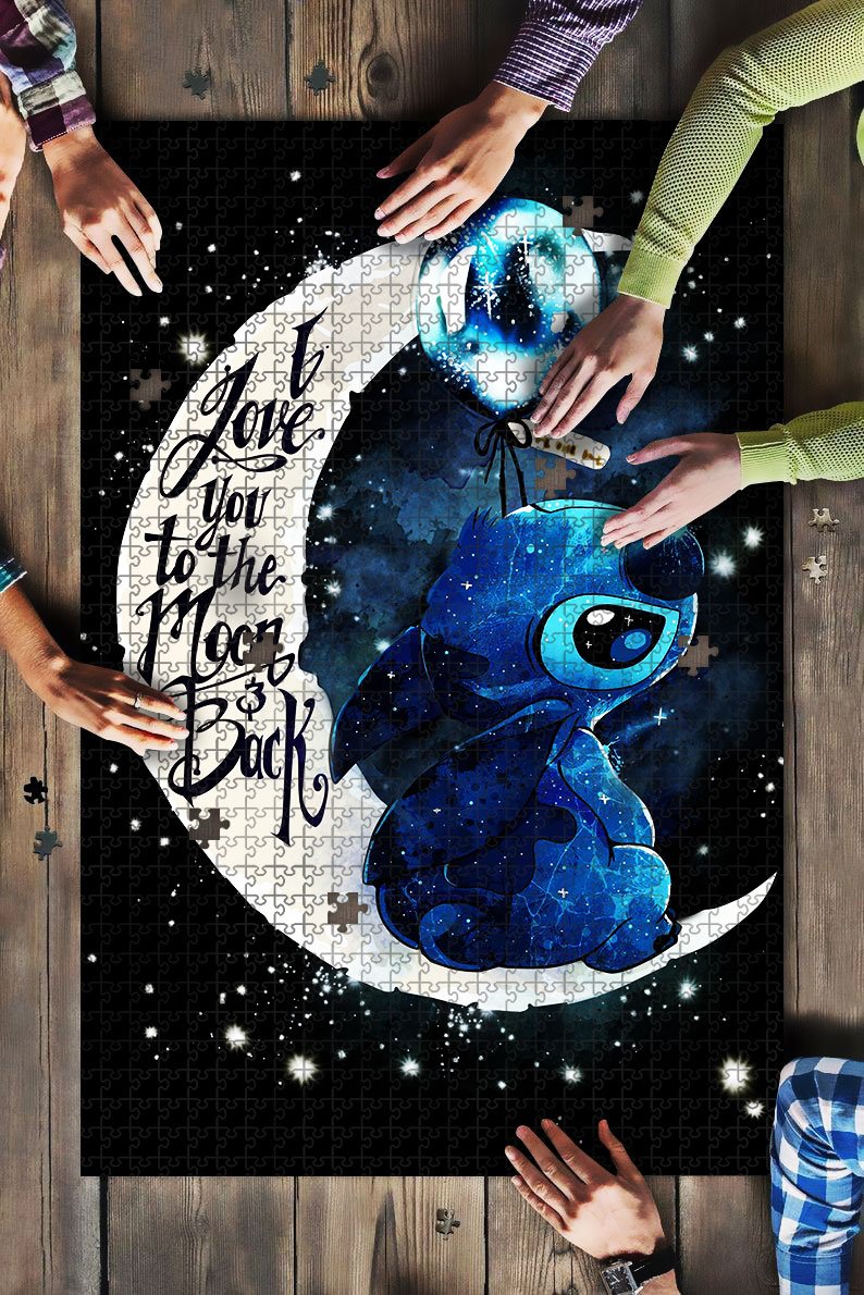 Stitch Love To The Moonn Jigsaw Puzzle Mc