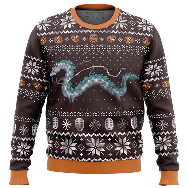 Studio Ghibli Spirits Premium Ugly Christmas Sweater Amazing Gift Idea Thanksgiving Gift