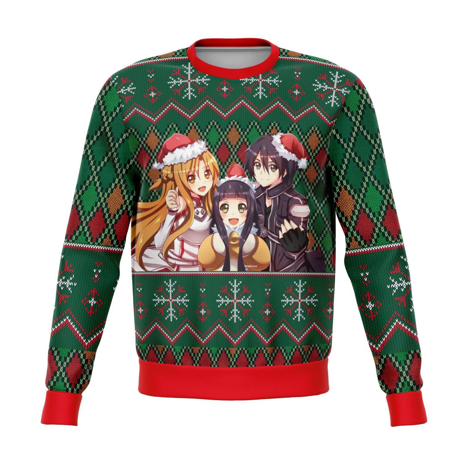 Sword Art Online Premium Ugly Christmas Sweater Amazing Gift Idea Thanksgiving Gift