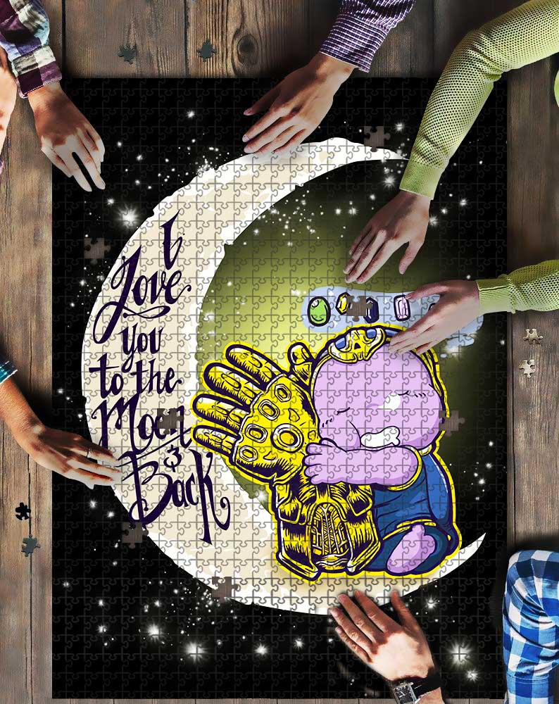 Thanos Love To The Moon Mock Jigsaw Puzzle Kid Toys