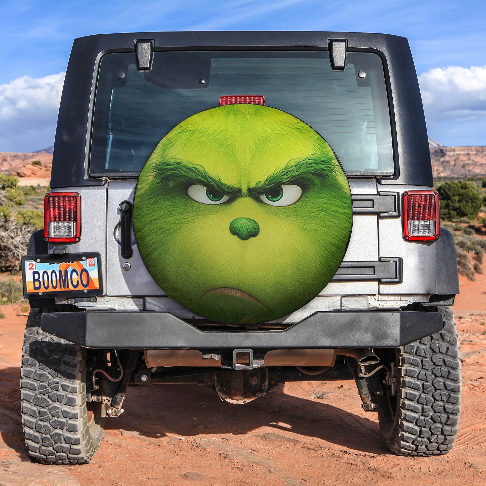 The Grinch Face Spare Tire Covers Gift For Campers
