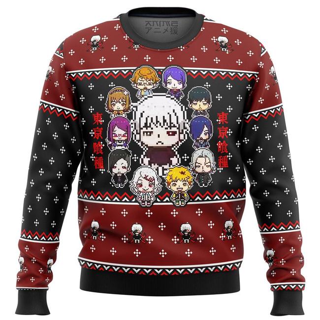 Tokyo Ghoul Sprites Premium Ugly Christmas Sweater Amazing Gift Idea Thanksgiving Gift