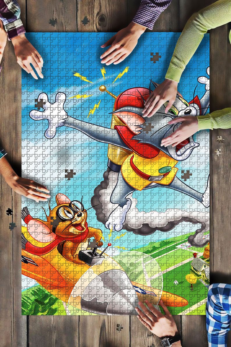 Tom And Jerry Fly Jigsaw Puzzle-Mc