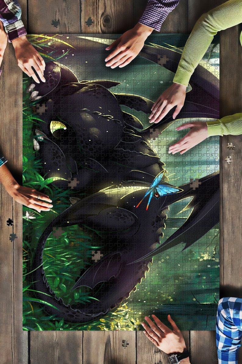 Toothless Jigsaw Puzzle Mc