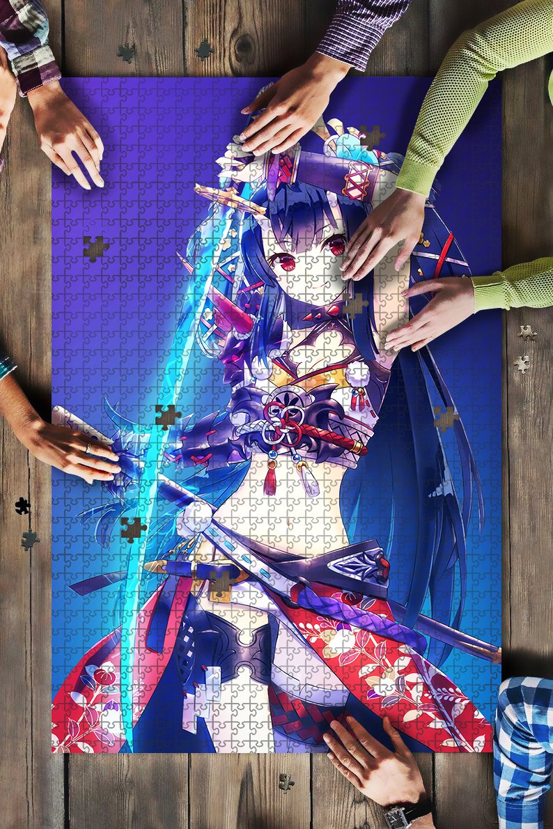 Warrior-Girl-Katana-Girl-4K-4506 Jigsaw Puzzle Kids Toys