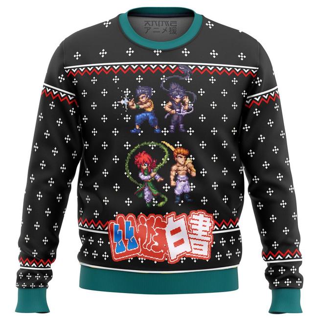 Yu Yu Hakusho Ghost Fighter Sprite Premium Ugly Christmas Sweater Amazing Gift Idea Thanksgiving Gift