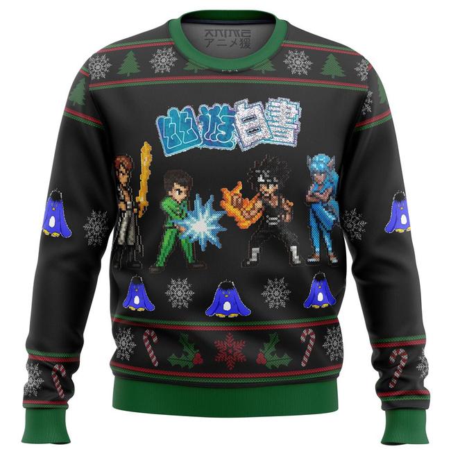 Yu Yu Hakusho Ghost Fighter Sprites Premium Ugly Christmas Sweater Amazing Gift Idea Thanksgiving Gift