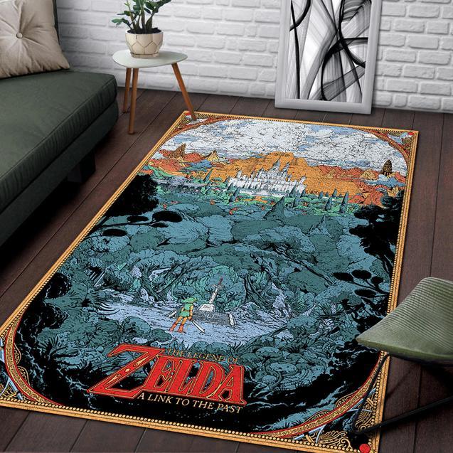 The Legend Of Zelda A Link To The Past Area Rug Home Decor Bedroom Living Room Decor