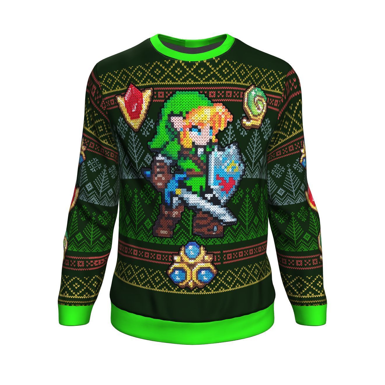 Zelda Link Premium Ugly Christmas Sweater Amazing Gift Idea Thanksgiving Gift