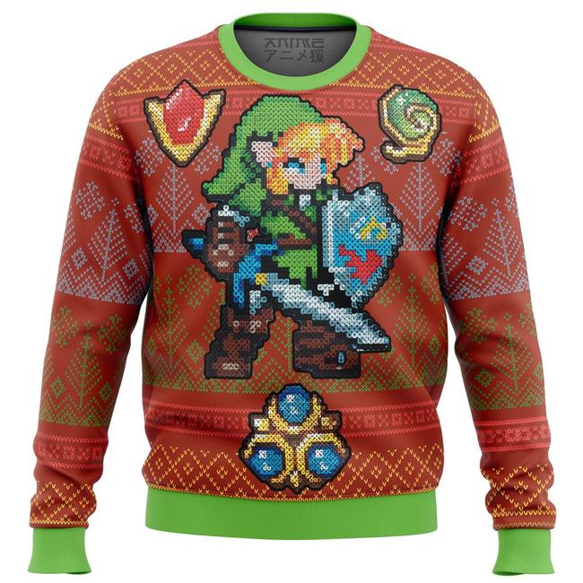 Zelda Link Gems Premium Ugly Christmas Sweater Amazing Gift Idea Thanksgiving Gift
