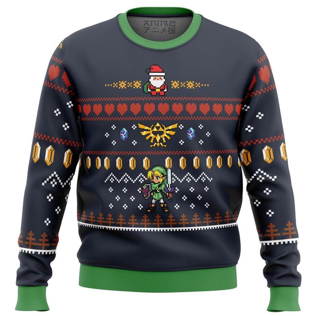 Zelda Santa Link Premium Ugly Christmas Sweater Amazing Gift Idea Thanksgiving Gift