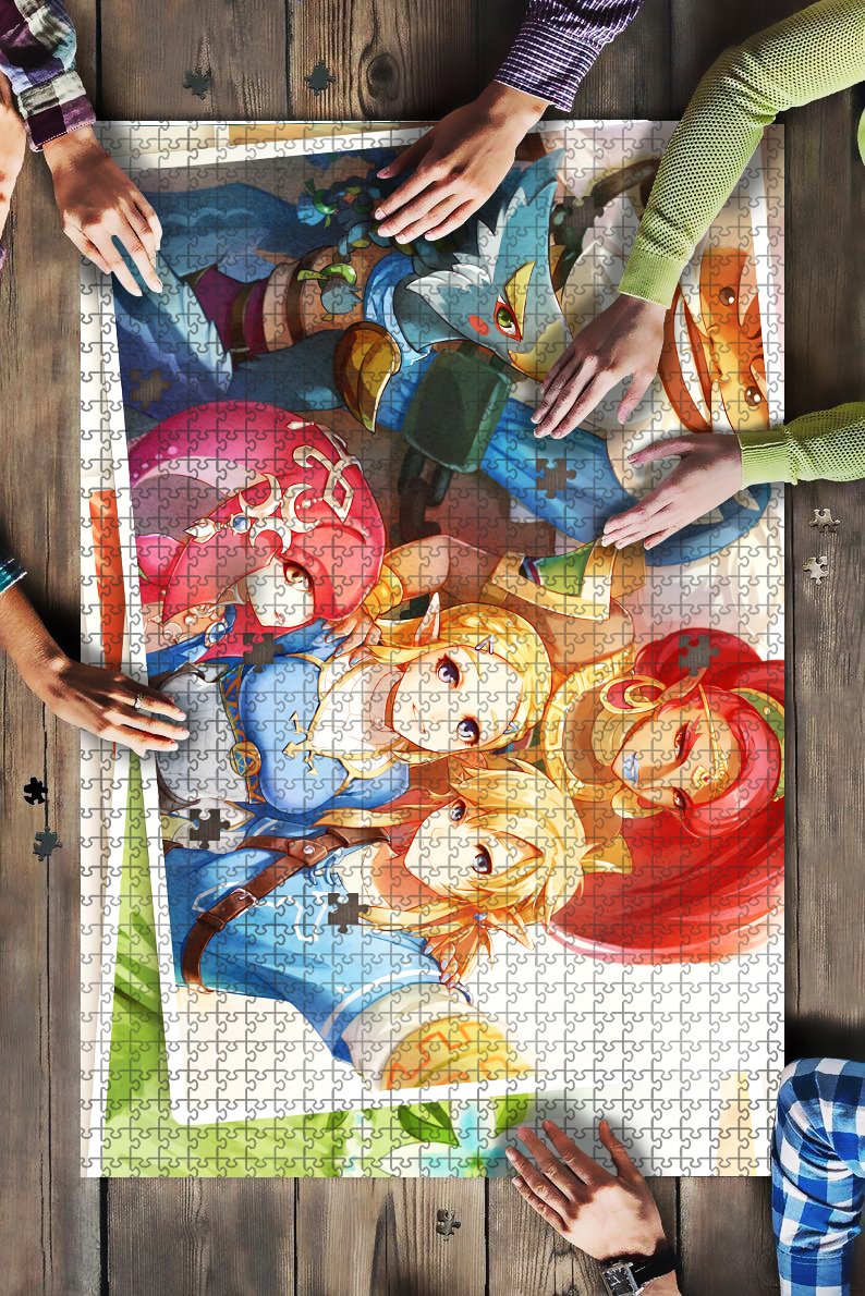 Zelda And Link Jigsaw Puzzle