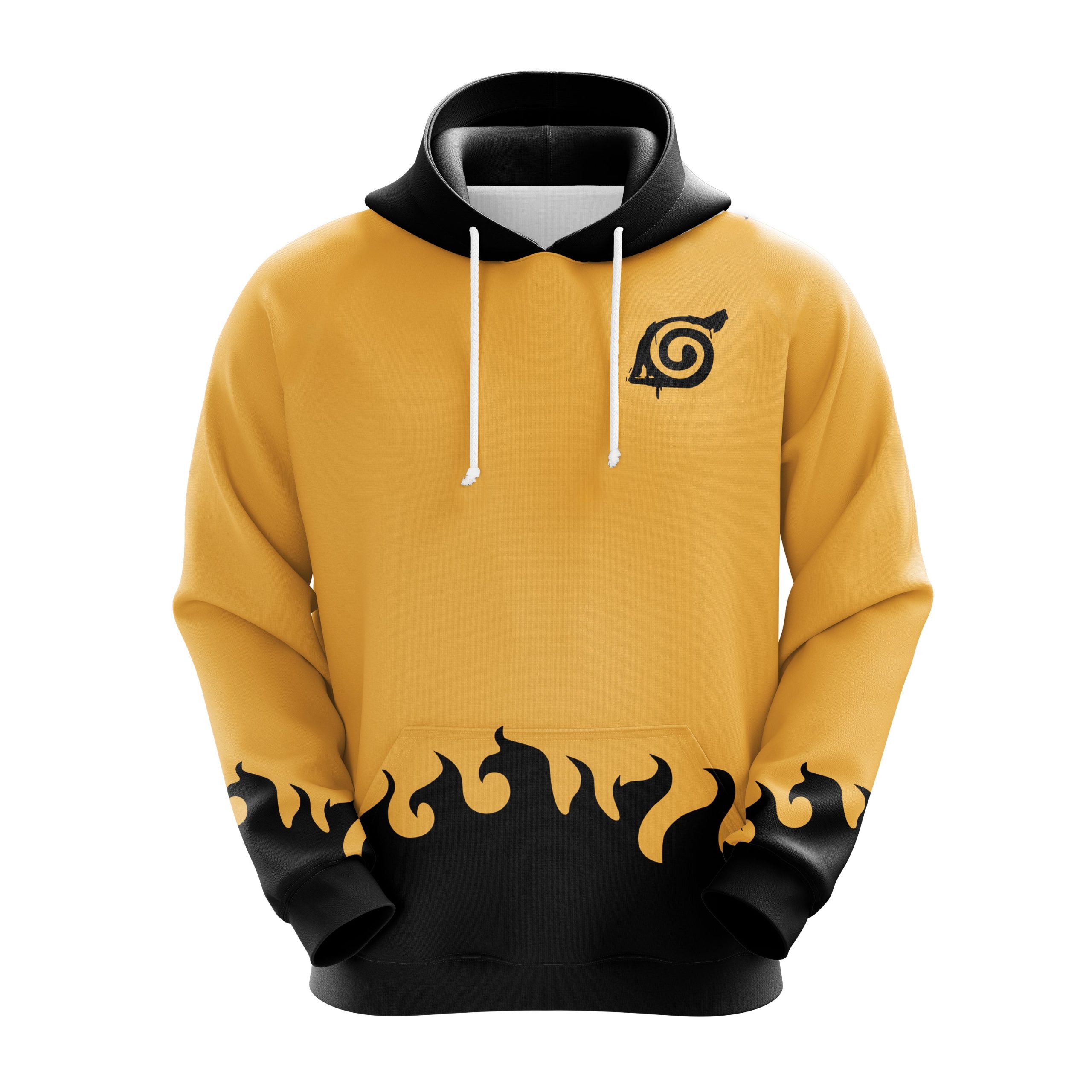 Naruto Outfit Cosplay Yellow Anime Hoodie Amazing Gift Idea