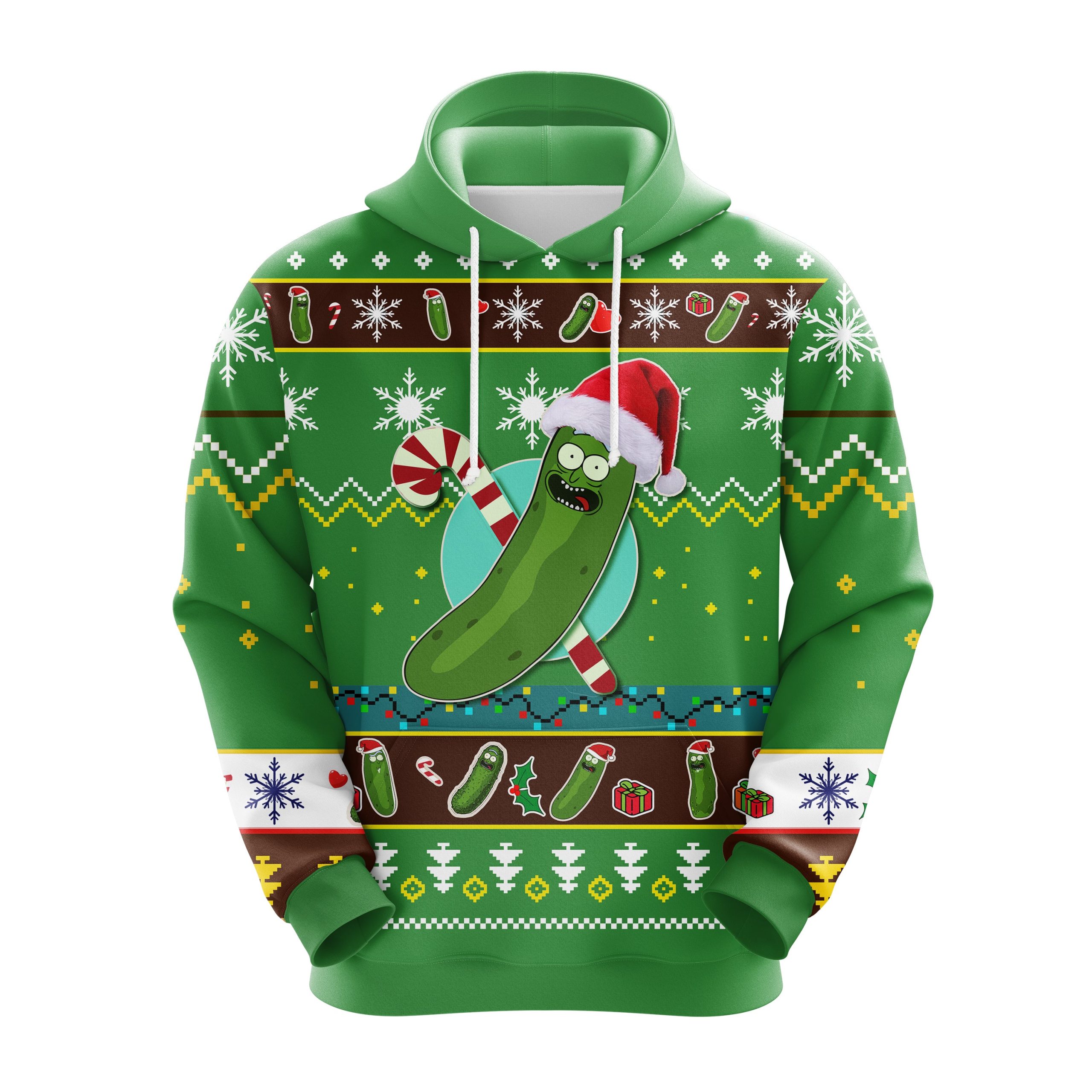 Pickle Rick 2 Christmas Noel Mc Ugly Hoodie Amazing Gift Idea Thanksgiving Gift