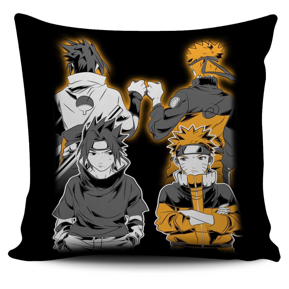 Naruto And Sasuke Pillow Cover