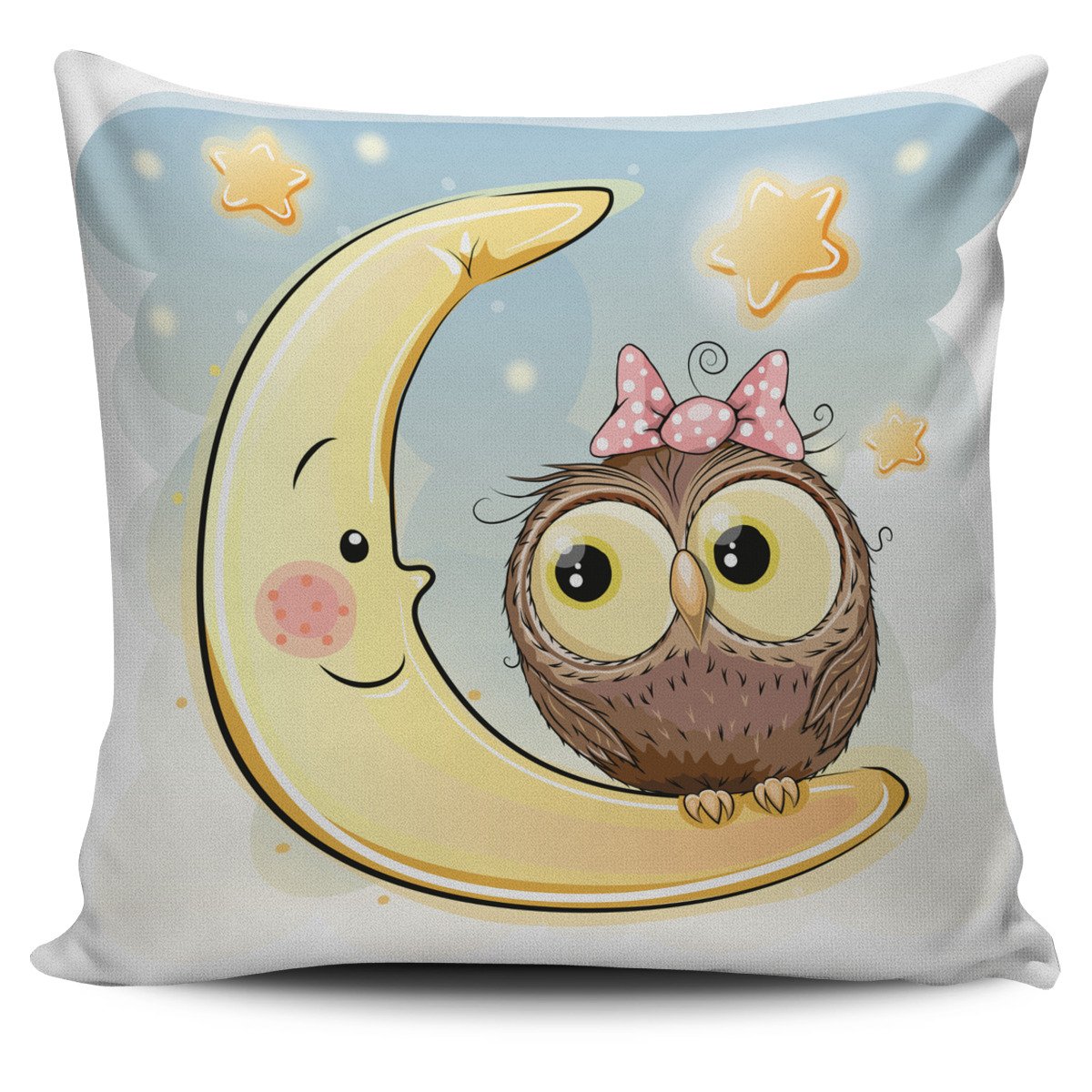 Cute Owl Pillow Cover