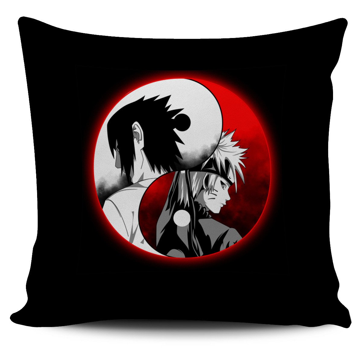 Yin Yang Sasuke Naruto Pillow Cover
