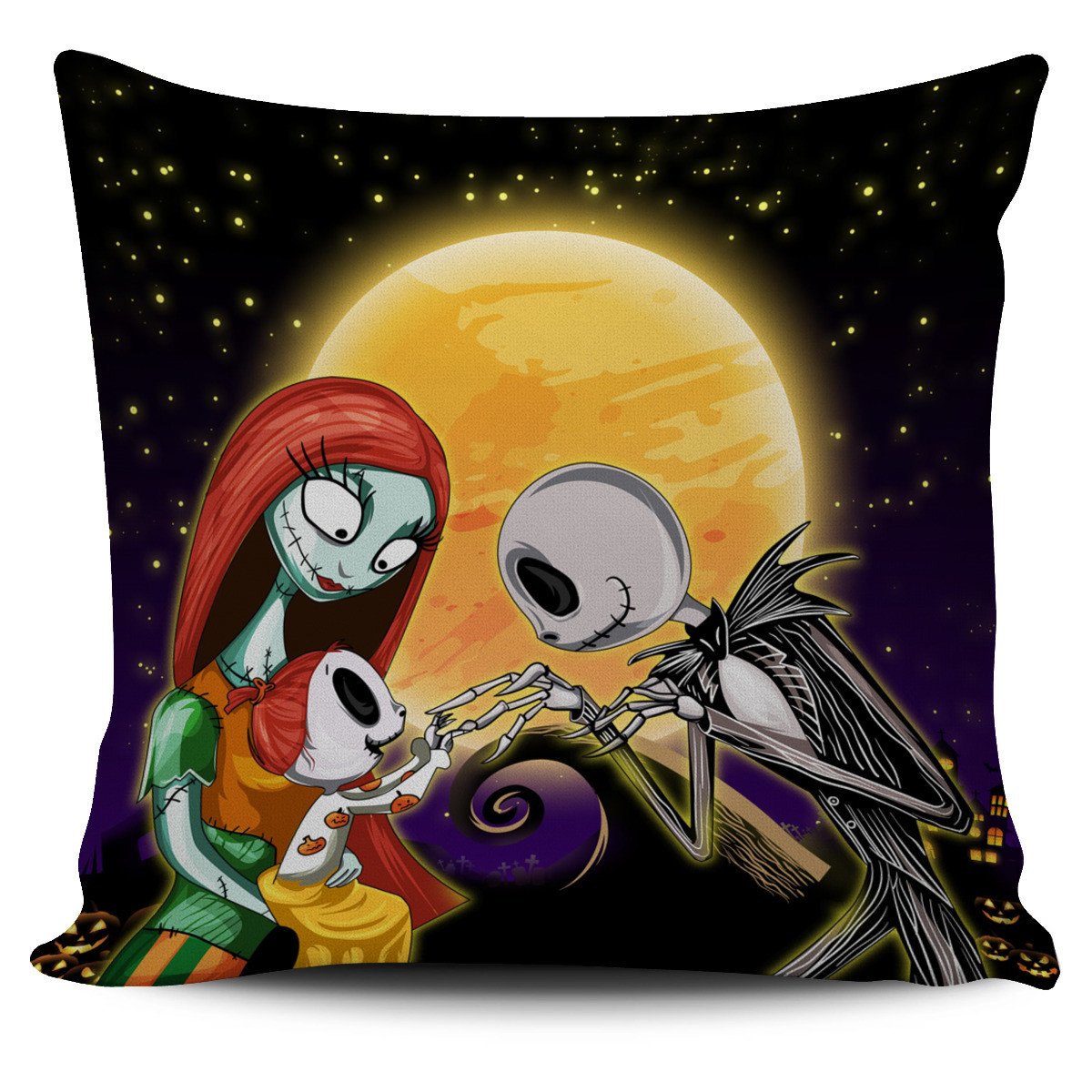 Jack Skellington Nightmare Before Christmas Pillow Cover