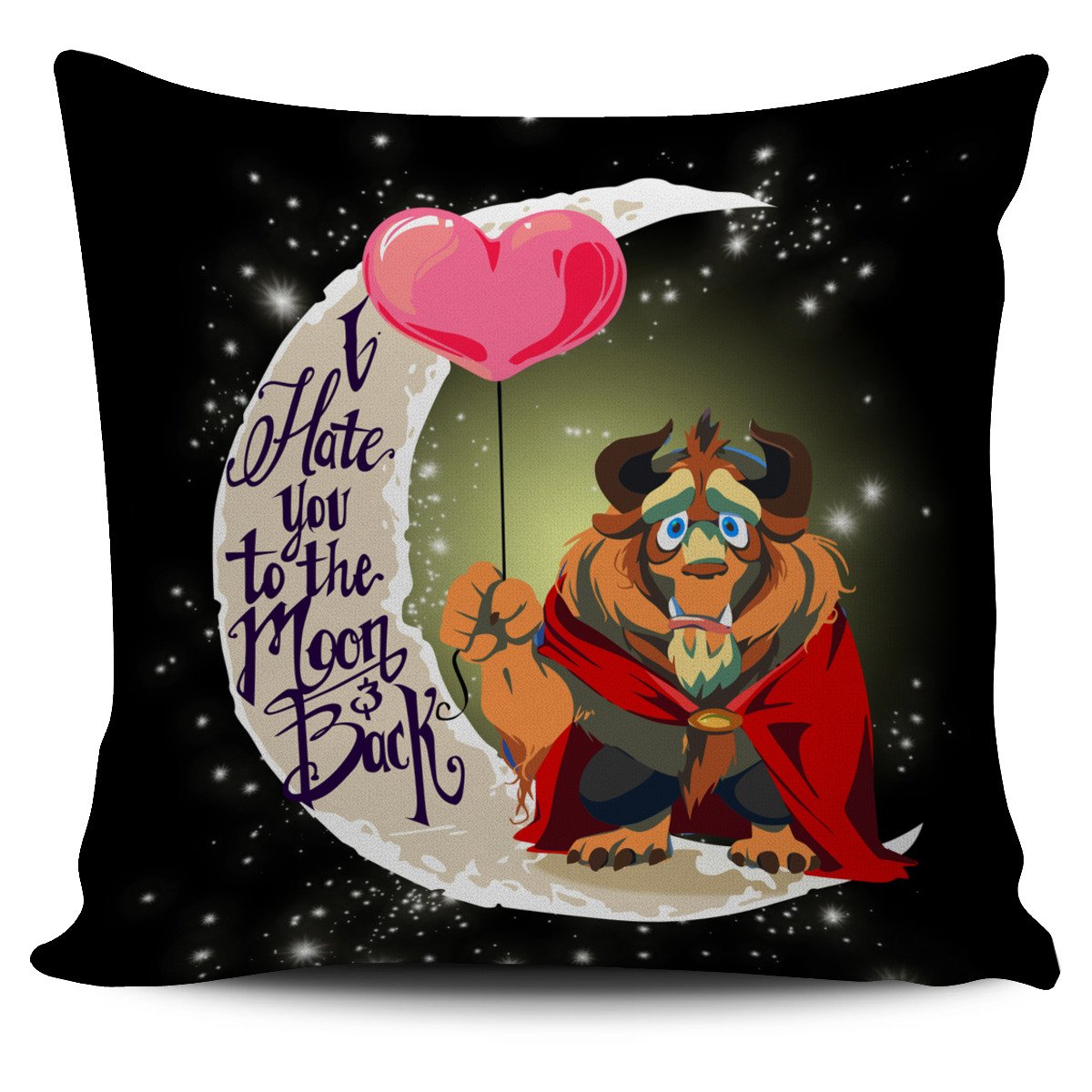 Beauty And The Beast Pillow Cover